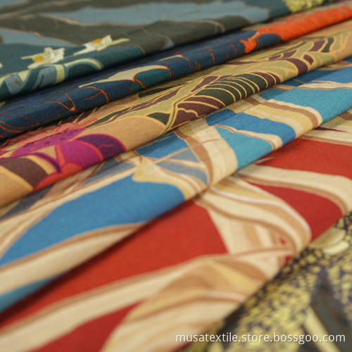 Print Woven 100% Cotton Poplin Fabric